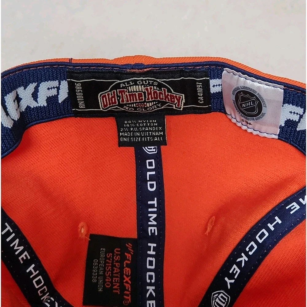 New York NY Islanders Orange Fitted Hat NHL